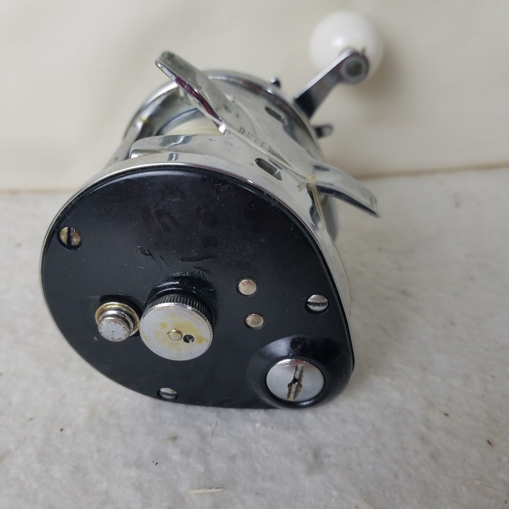 Sears Levelwind 6 4374 Fishing Reel Black Silver Good Vintage Level Wind - Picture 9 of 10